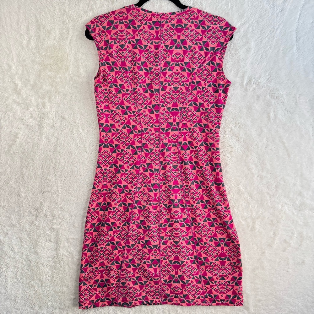 Title Nine Dream Dress Women's Small Pink Geometric Golf Active Athleisure - Picture 7 of 10